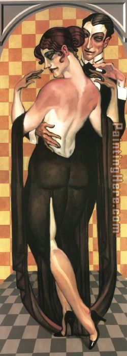 Art Deco Evening painting - Juarez Machado Art Deco Evening art painting